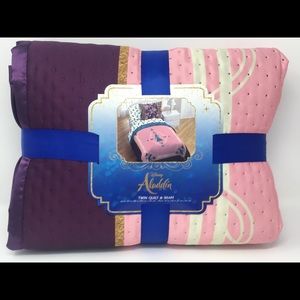 DISNEY Aladdin - Jasmine Twin Quilt & Sham
